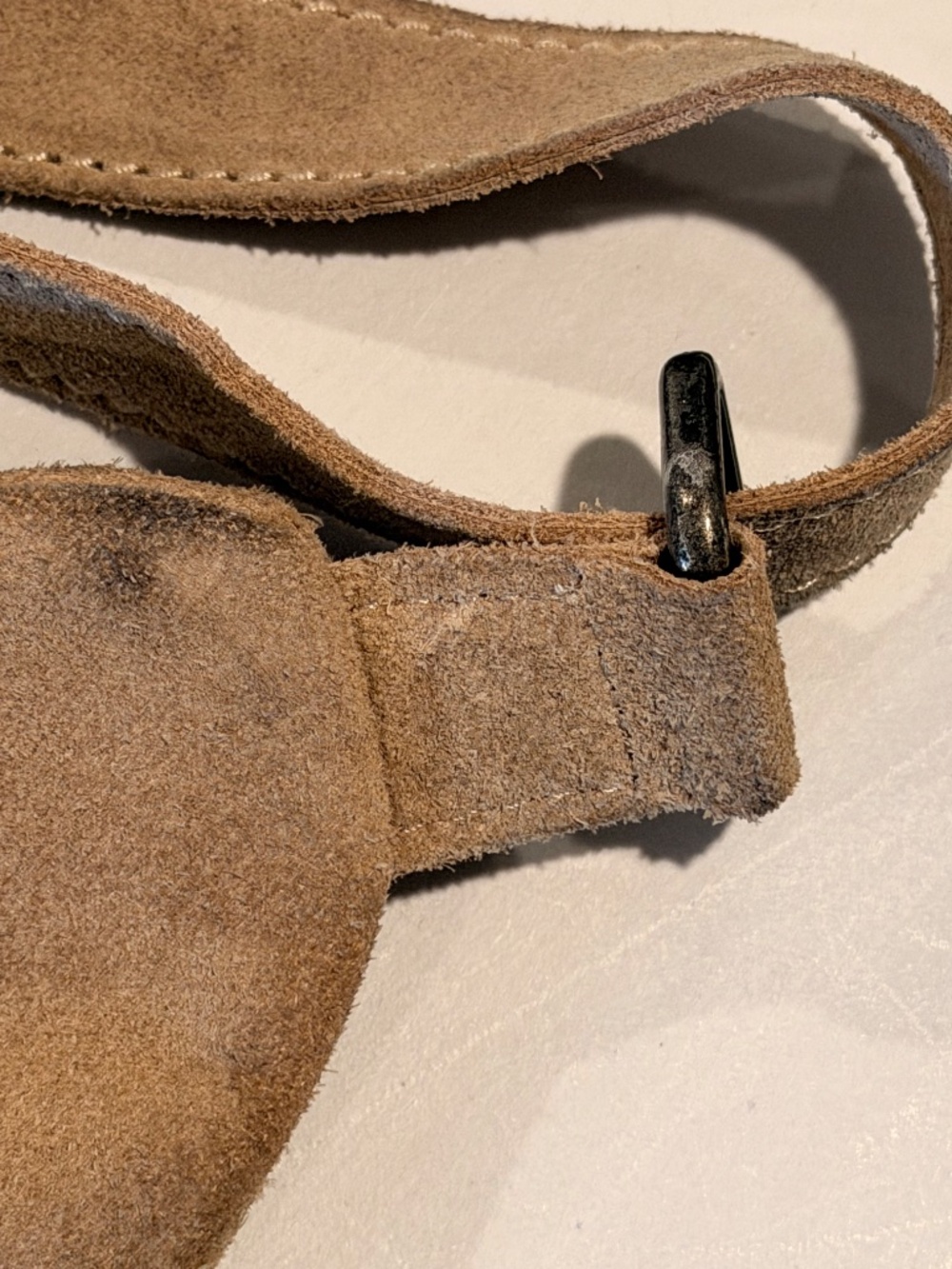 Free People Samara Suede Sling Bag Rock Salt Neutral Crossbody Belt Bag - Picture 10 of 10